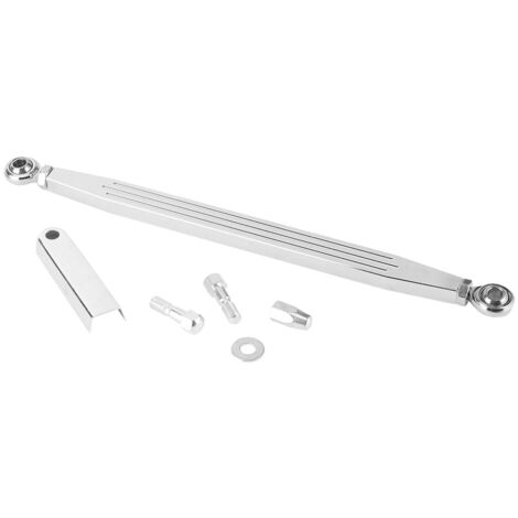 [Varillaje de cambio de marchas] Brazo de palanca de control de transmisión de banda plateada de aluminio de 300 mm / 12 pulgadas, extensible hasta 335 mm, fácil instalación, 2 tornillos incluidos