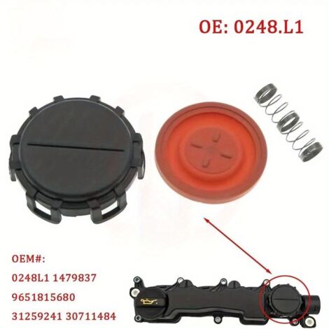 Tapa de válvula de escape OE 0248L1 de alta calidad - Compatible con Peugeot 207, Citroën C5, Volvo, Ford, Mazda 3