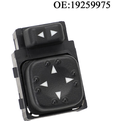 [Interruptor de espejo] Interruptor de ajuste eléctrico ABS de 9 pines para Chevrolet Silverado/Suburban/Tahoe/Avalanche/GMC Sierra/Yukon/Cadillac Escalade (2000-2002) - Compatible con piezas OEM 1504 (1/4)