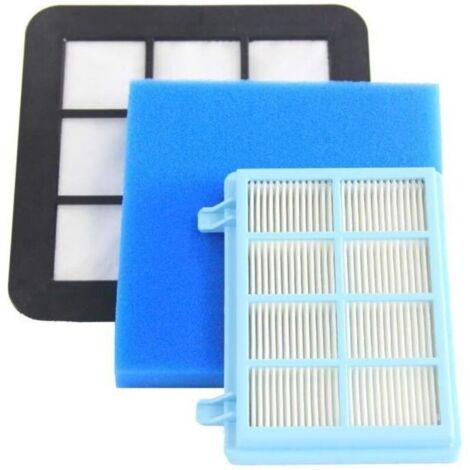 Paquete de 3 filtros de espuma lavables para aspiradoras Philips FC9331/09, FC9332/09, FC8010/01 y FC8010: filtración de alto rendimiento y protección del motor. (1/5)