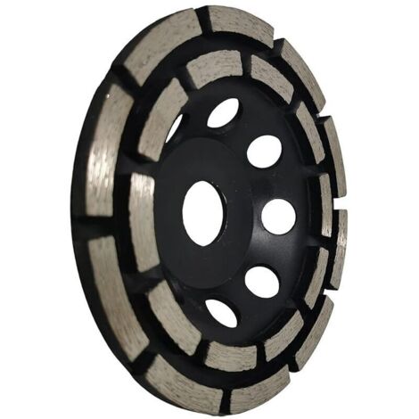 Muelas abrasivas de diamante, muelas abrasivas de diamante de doble hilera de 125 mm x 22,23 mm. (1/4)