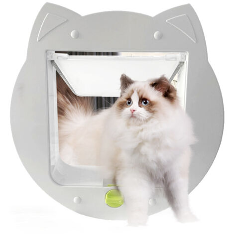 Puerta para gatos para mosquitera de ventana para puertas interiores, mosquitera para puerta corredera, apertura interior de 6,7 7 pulgadas, puerta para mascotas resistente a la intemperie para gatos