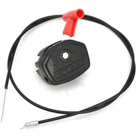 Cable de acelerador y palanca de arranque universales para cortacéspedes (1,35 m x 1,5 m) (1/4)
