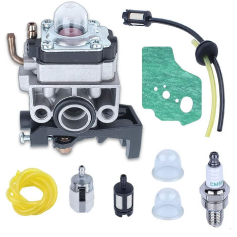 Carburador para desbrozadora - Compatible con Honda GX35 GX25 GX22 GX31 - Reemplaza la pieza original 16100-Z0Z-034 - Kit completo con junta, bujía, manguera y filtros (1/5)