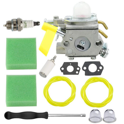 Carburador para desbrozadoras de 25 cc, 26 cc y 30 cc - Compatible con Ryobi RY28000, RY28020, CS26, RY28040, SS26, RY09053, RY28021, RY28025, RY09056 y RY09055 - Sustituye a la pieza número 308054043