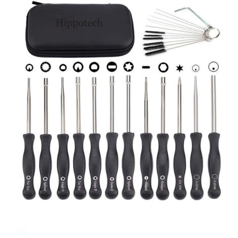 Juego de 12 herramientas de ajuste de carburador con destornilladores para motores pequeños de 2 tiempos para motosierras Husqvarna, Stihl, Echo, etc. (1/5)