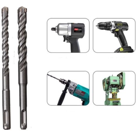 Juego de 9 brocas para hormigón, de 5 a 16 mm, brocas de impacto de carburo X-Line para materiales duros. (1/4)