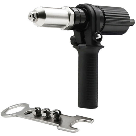 Adaptador de remache ciego para remachadora - Cabezal de remache para destornilladores y taladros inalámbricos (1/4)