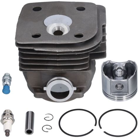 Conjunto de pistón-cilindro de 55 mm con válvula reductora de presión de bujía para Husqvarna 385 390 y Jonsered 2186 2188 Nikasil (1/5)