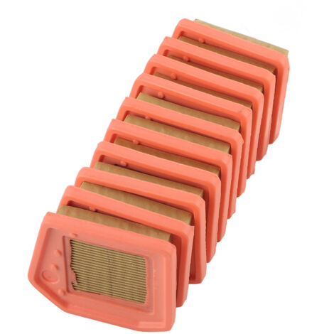 Paquete de 10 filtros de aire para desbrozadoras Stihl FS410, FS460, FS240, FS260 y FS360.