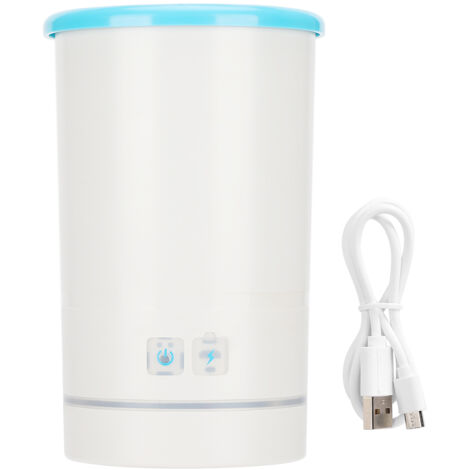 Lavador automático de patas para mascotas con cepillo de silicona, recargable por USB. (1/5)