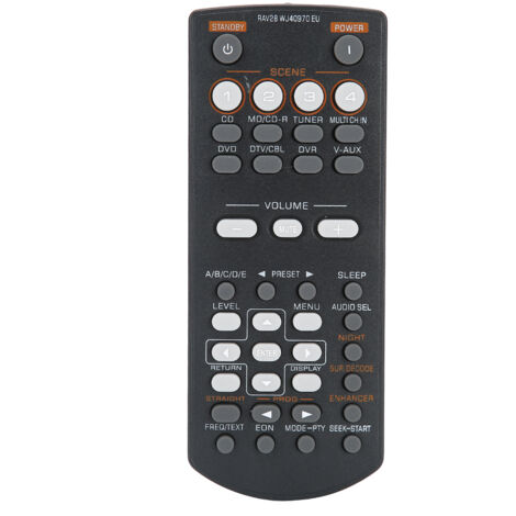 Mando a distancia para Yamaha RAV28, DVD Video ABS negro (1/5)