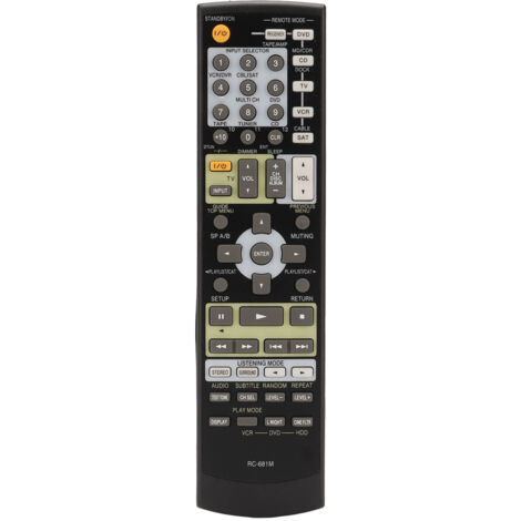 Mando a distancia para receptor AV compatible SKM 550S, TX SR575, SP904, SKB 550, SKW 550, TXSR8550, HTSP904B, TXSR575B, SKM550S, SKW 550 y HTR550. (1/5)