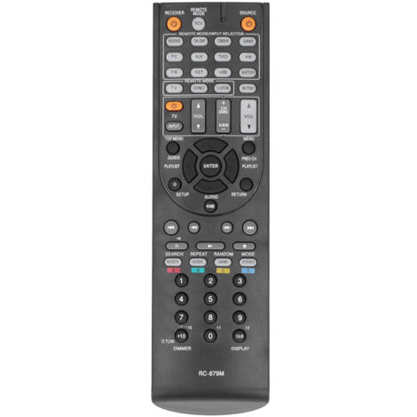 Mando a distancia de sustitución RC879M para amplificadores Onkyo TXNR535, TXSR333, HTR393 y HTS3700 - Control remoto compatible (1/5)
