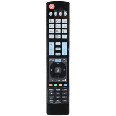 Mando a distancia con cable ABS negro resistente para televisores LCD LG, modelos AKB73615306, AKB72615379 y AKB72914202. (1/5)