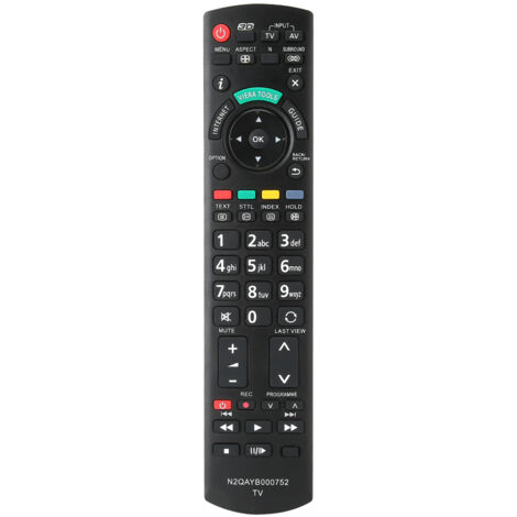 Mando a distancia de repuesto para televisores LCD, alta sensibilidad, alcance de 10 m (33 pies), compatible con N2QAYB000752 (1/5)