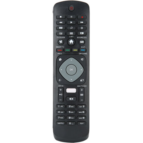 Mando a distancia de repuesto para televisor Philips con Netflix, negro, 10 metros. (1/5)
