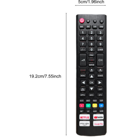 Mando a distancia universal para televisor LED/LCD con funciones de streaming (1/5)