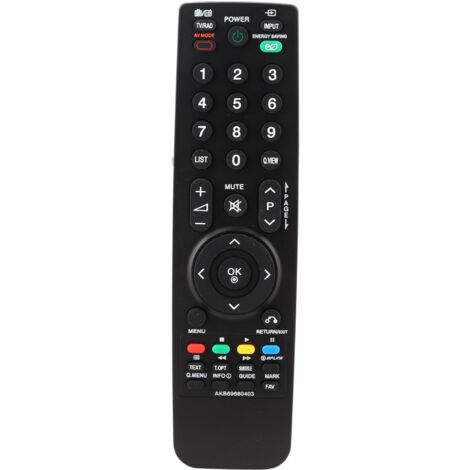Mando a distancia LG AKB69680403 / AKB69680401 / AKB69680409 en ABS negro, alcance de 10 m (1/5)