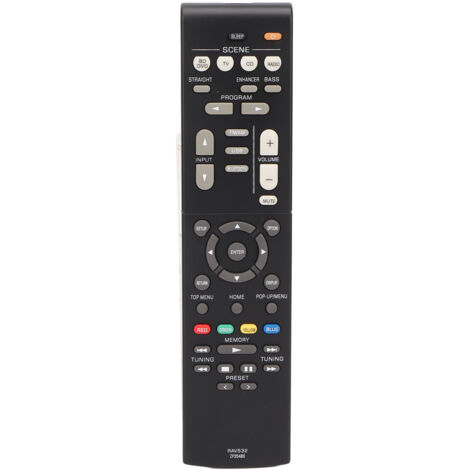 Mando a distancia RAV532 ZP35480 compatible con receptores RX 383, RX R383BL, RX V379, HTR 3068, RXV383, RXV383BL y RXV379 (1/5)