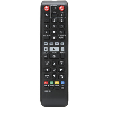 Mando a distancia AK5900167A para reproductores Blu-ray Samsung modelos BDJ6300, BDF7500, BDJ7500, BDC7900 y BDC5500. (1/5)
