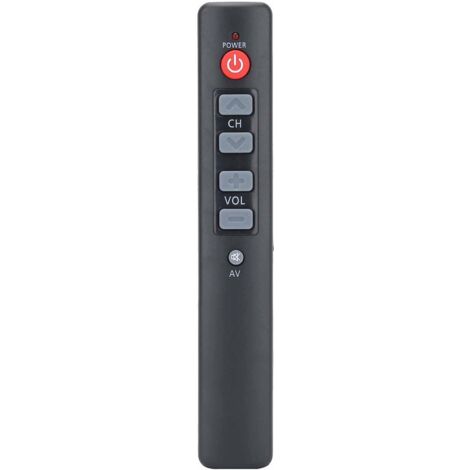 Telecommande inteligente con 6 botones grandes para televisor, decodificador, DVD, DVB, equipo de musica y videocassette (gris) (1/5)
