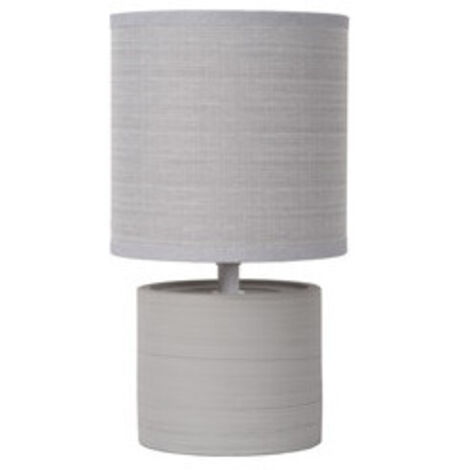 Lampe à poser céramique Ø14 cm – Hauteur 26 cm – 1x40W – Interrupteur On/Off sur câble – Éclairage chaleureux pour intérieur – Lucide