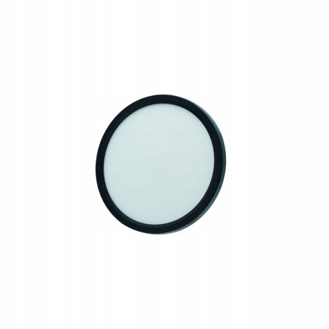 Plafonnier LED moderne noir rond 29cm 24W CCT Denver (1/5)