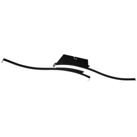 Plafonnier moderne LED intégré 56cm noir RL Route (1/5)