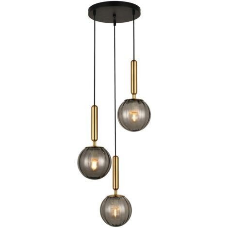 Italux Ravena Plafonnier suspendu moderne à 3 lumières, LED E27 (1/2)