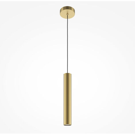 Suspension tube dorée Maytoni Pro Focus Ø6cm-GU10 6W (1/2)