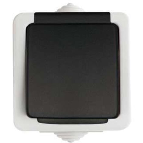 Kanlux – Prise murale française IP54 – Sécurité enfant – 16A – Connecteur à vis pour installation rapide – Plastique ABS – Gris (1/3)