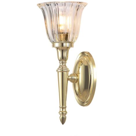 Applique bain Dryden laiton poli 33cm G9 LED Elstead (1/5)