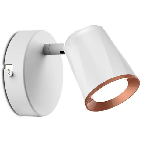 Spot mural LED V-TAC 5 W avec tête orientable, blanc, blanc naturel, IP20