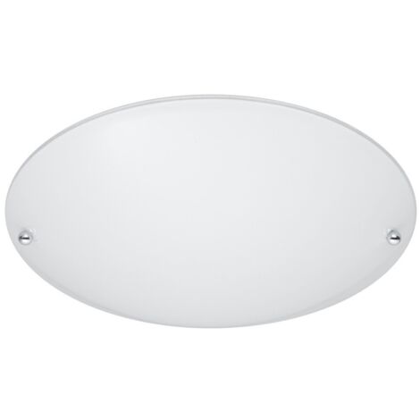 Plafonnier rond en verre LANA blanc Trio 25 cm E27