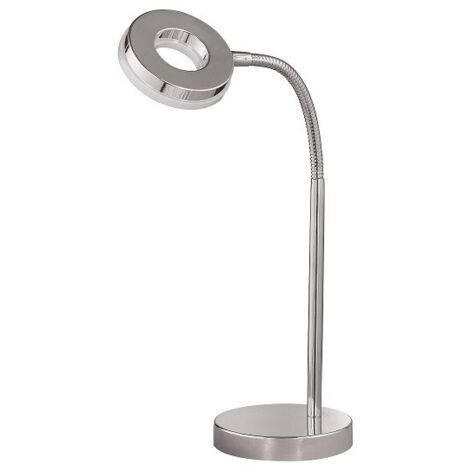 Lampe design, Lampe de bureau flexible Rennes Chrome en Metal, TRIO