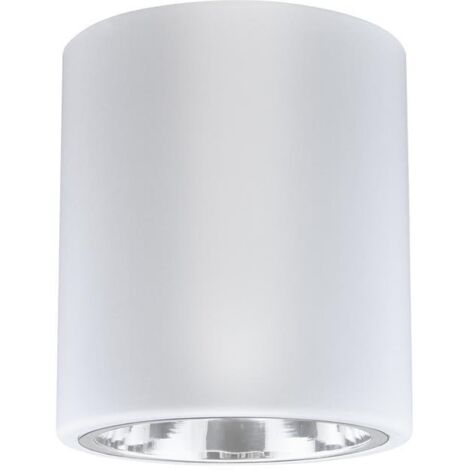 Spot saillie rond blanc métal E27 Jupiter Polux 307187 (1/3)