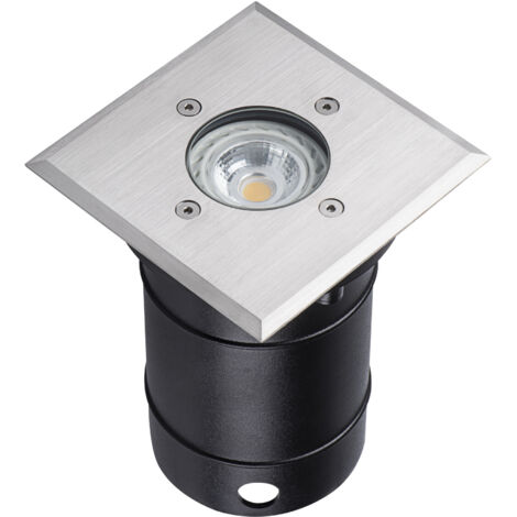 Luminaire encastré de sol - Acier inoxydable - IP67 - GU10 - 145x110mm