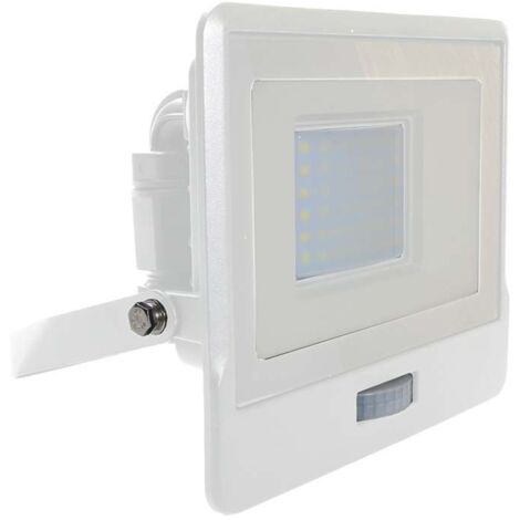Projecteur LED Samsung V-TAC 30 W avec capteur PIR, blanc froid, IP65