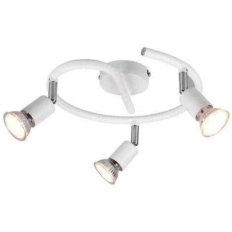 Spot plafond PARIS blanc 3xGU10 métal RL dimmable moderne (1/3)