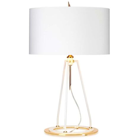 Lampe de table Lampe de bureau Lampe d'appoint Lampe de chevet H 73,7 cm or (1/2)