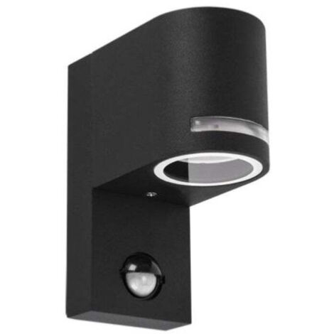 Applique de jardin avec détecteur de mouvement FOREST S GU10 C IP54, noire (1/4)