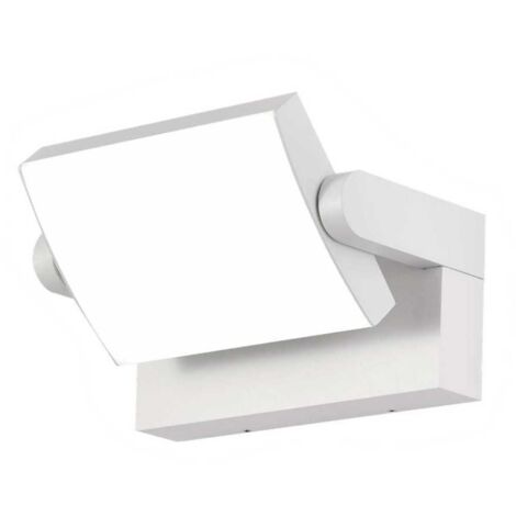 V-Tac – Applique murale extérieure blanche LED 17W 4000K IP65 2520lm – Corps en aluminium – Angle de diffusion 350° pour éclairage large