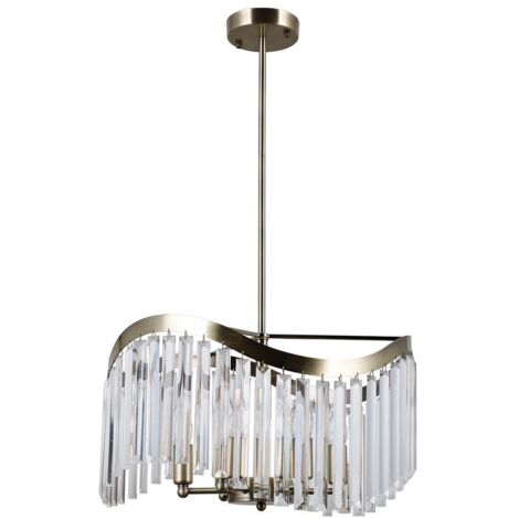 Italux Sabrig - Suspension Stylisée Bronze Antique à 6 Lumières, E14 (1/3)