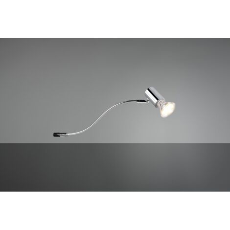 Applique murale orientable salle de bains IP44 – Miroir chrome – 5W GU10 – 230V – Design moderne pour espaces humides – Trio
