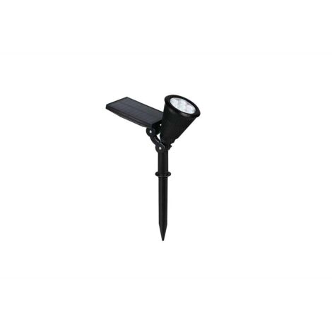 Lampe solaire d'extérieur de jardin réglable à piles, couleur noire, changement de couleur, H36cm (1/5)