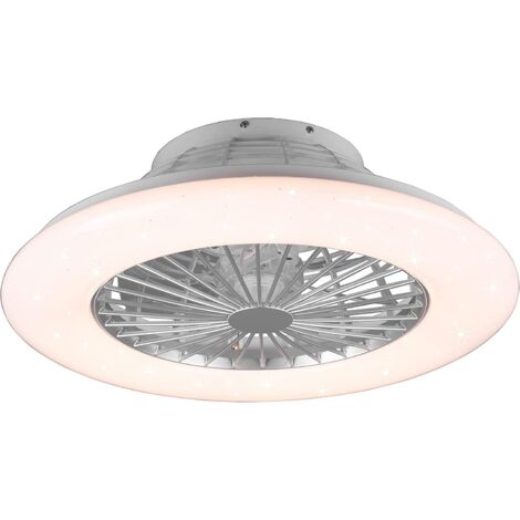Trio lighting stralsund ventilateur et plafonnier À led avec effet ciel ÉtoilÉ avec tÉlÉcommande multifonctionnelle, rÉglage de l'intensitÉ et de la tempÉrature de couleur, Également rgb r62522987 (1/5)
