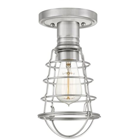 Elstead Quoizel Mixon Plafonnier semi-encastré nickel brossé (1/5)