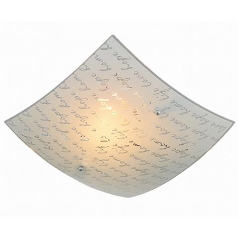 Signa Plafonnier Verre Blanc Décorations Signature 30x30 cm Trio Lighting (1/3)