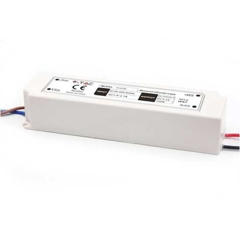 Alim LED étanche V-TAC 100W 12V DC 8,3A IP67 VT22101